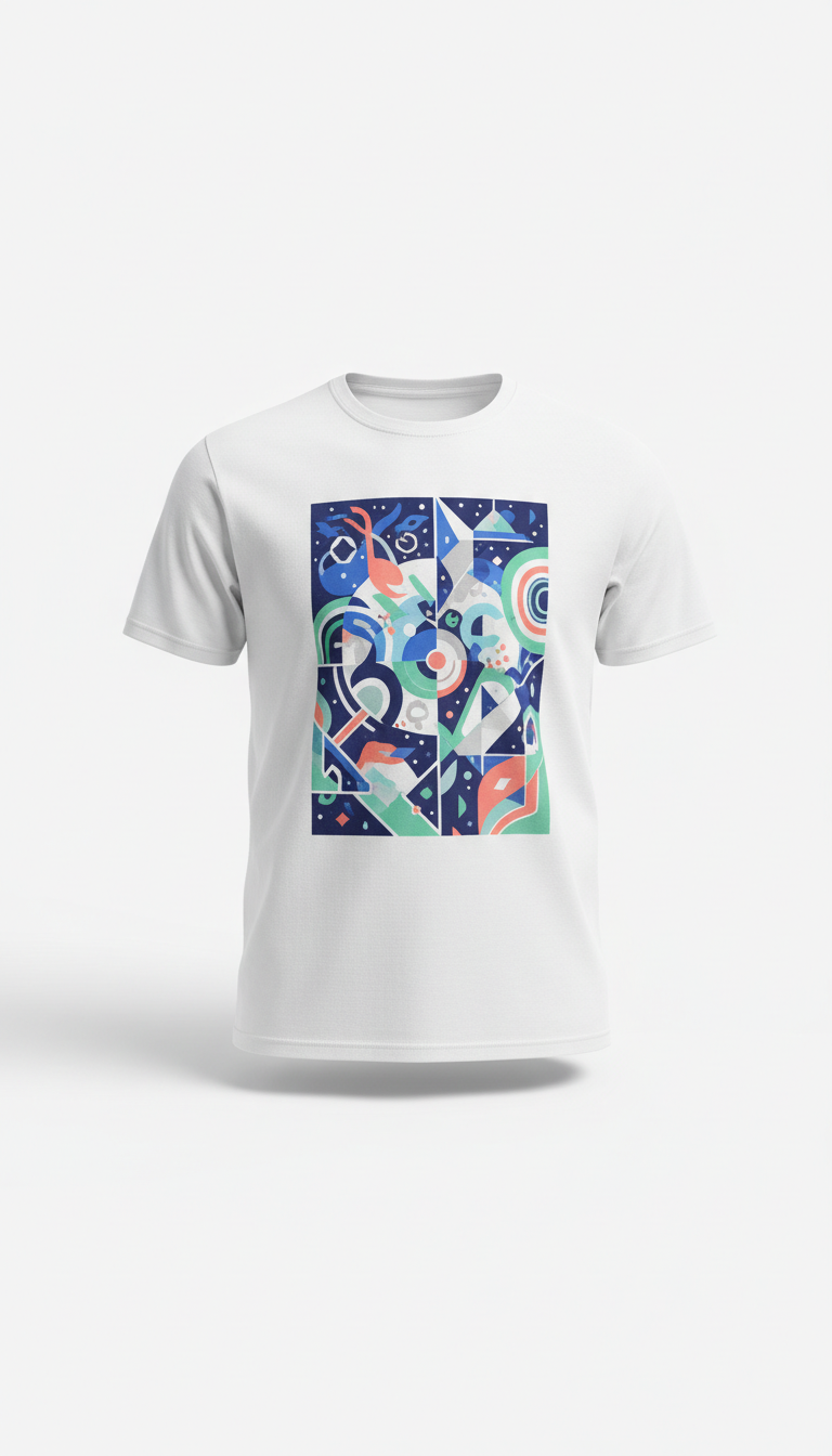 Cloud White Unisex T-Shirt With Vibrant Print