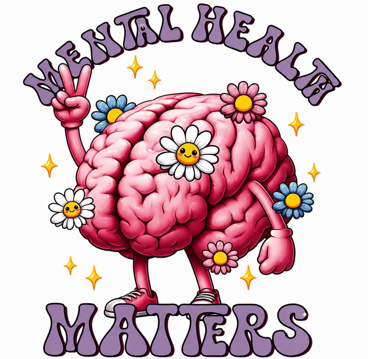 Mental Health Matters DTF design