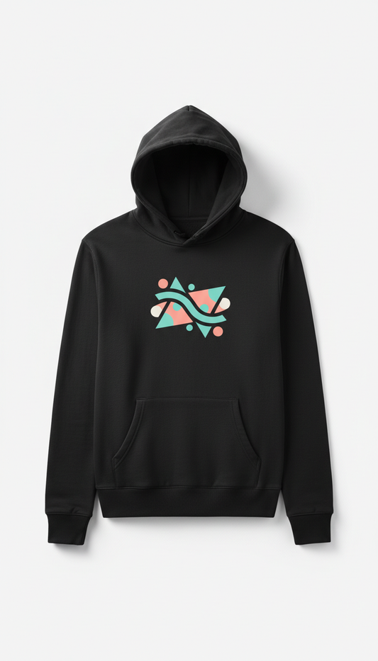 Graphite Black Hoodie With Custom Logo