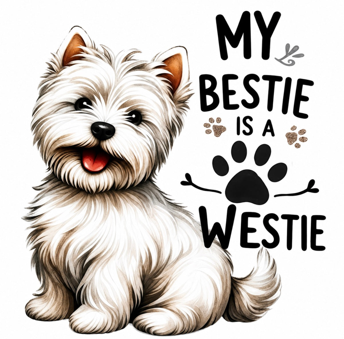 My Bestie Is A Westie Design