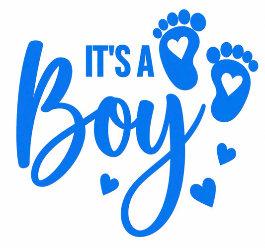 "It's A Boy" DTF Transfer Design