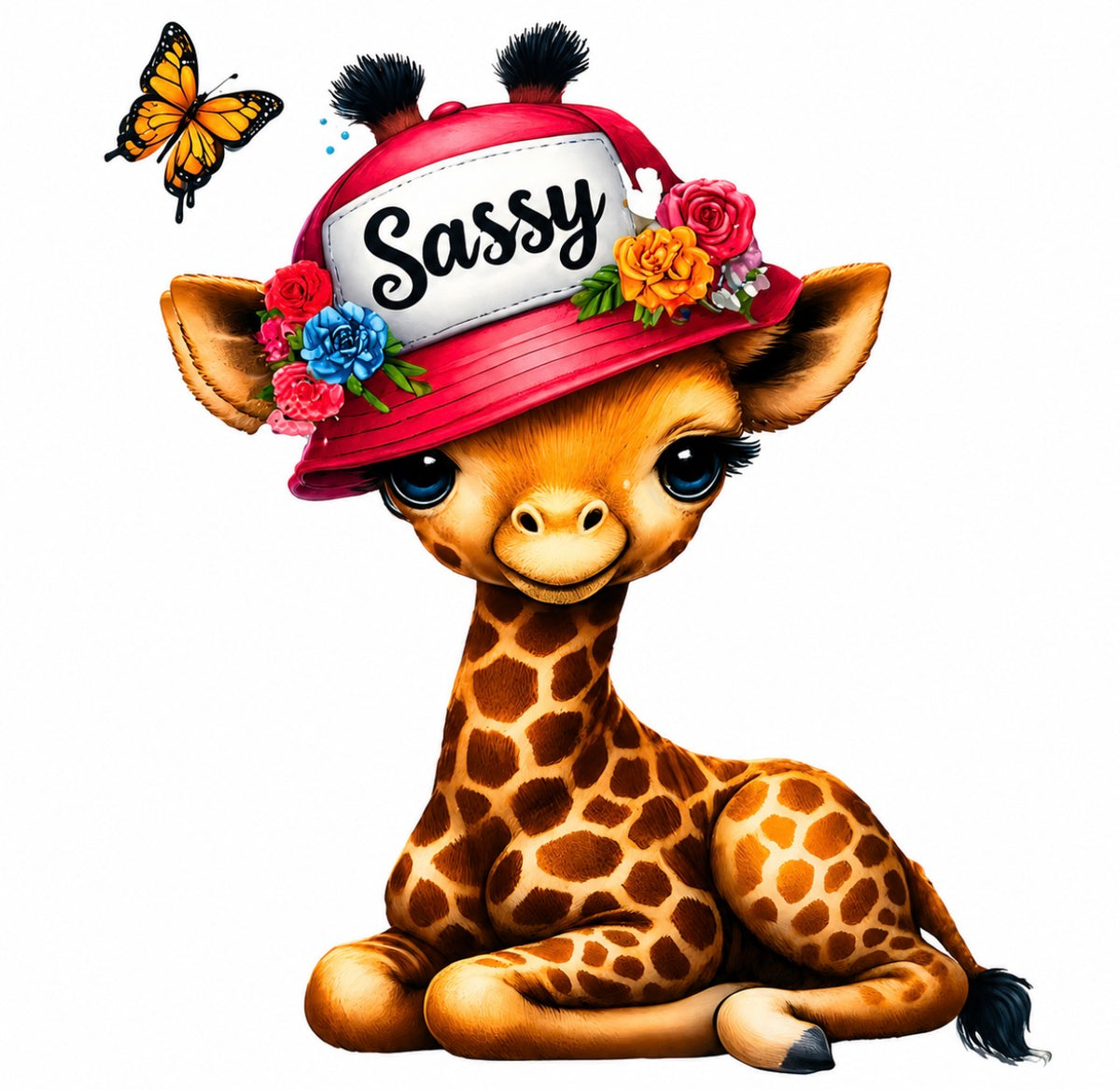 Sassy Baby Giraffe DTF Transfer Design