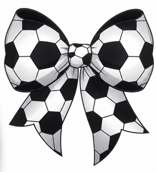 Football Inspired Bow DTF Transfer Desire