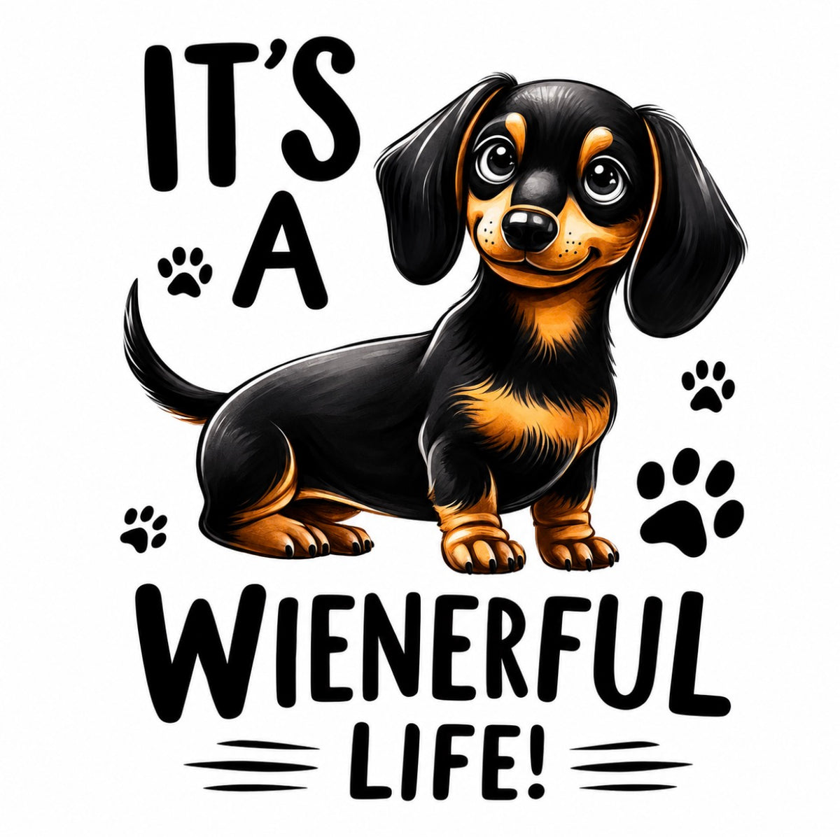 It's A Wienerful Life DTF  design