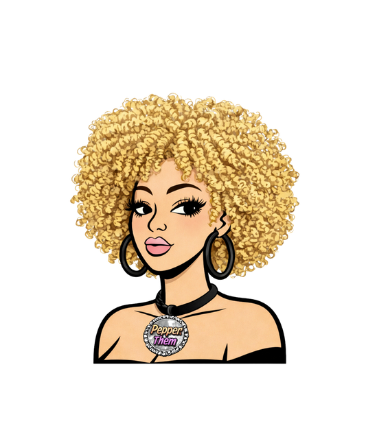 Blond girl Pepper them DTF Transfer Design